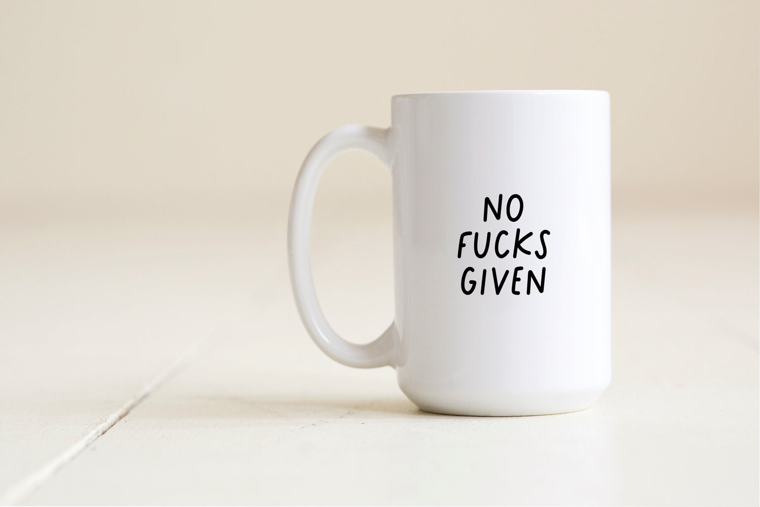 no fucks given mug