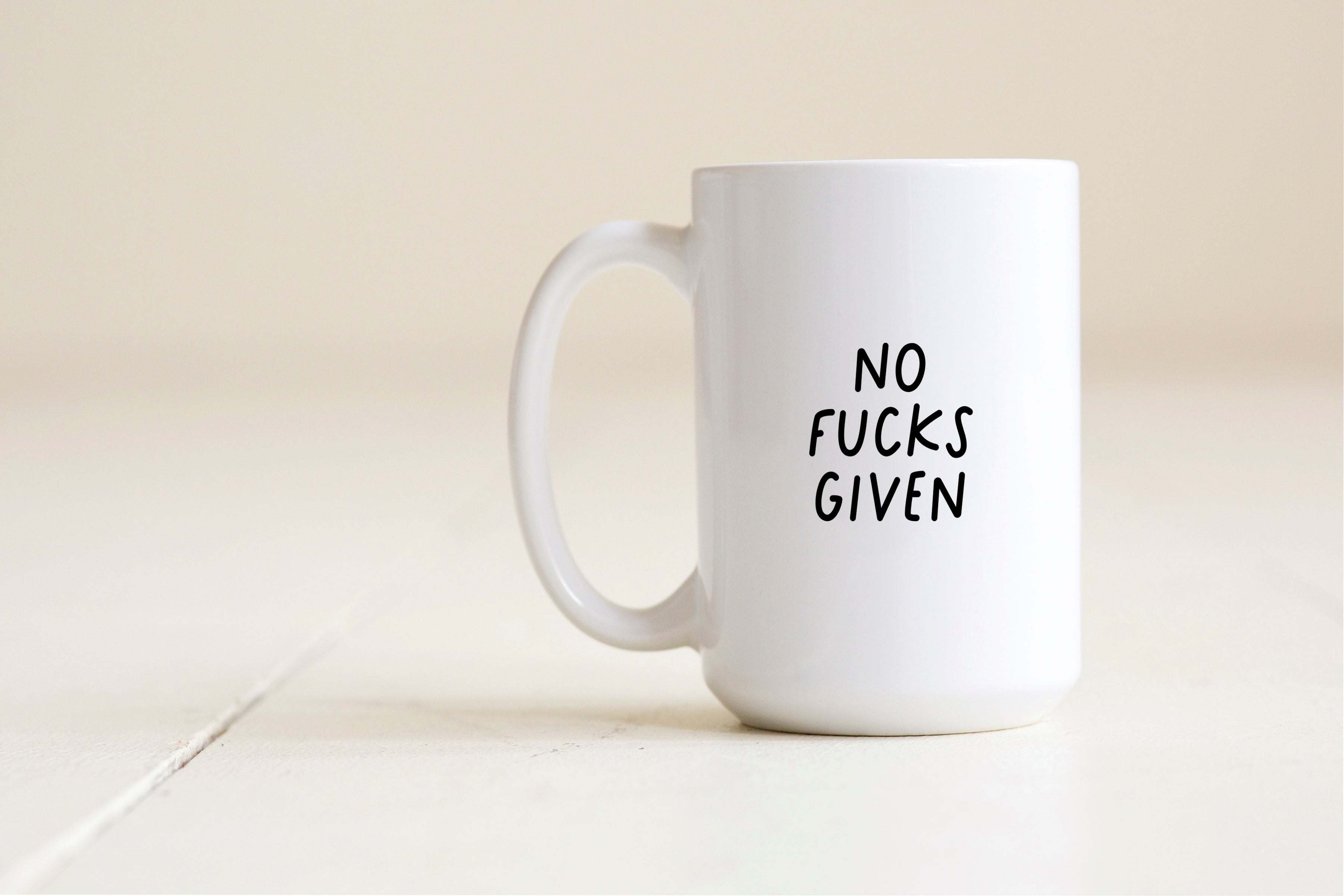 no fucks given mug