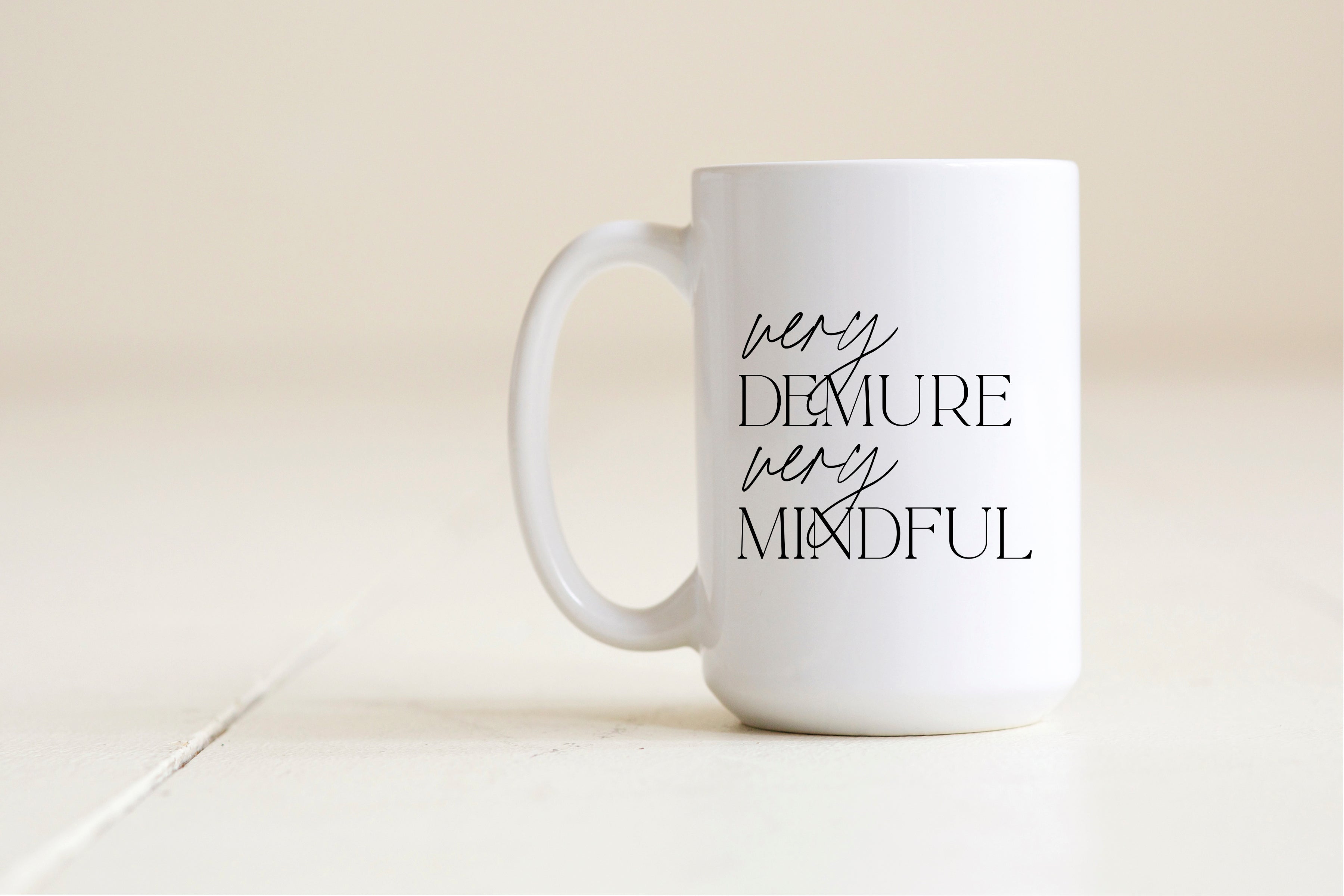 very demure, very mindful mug